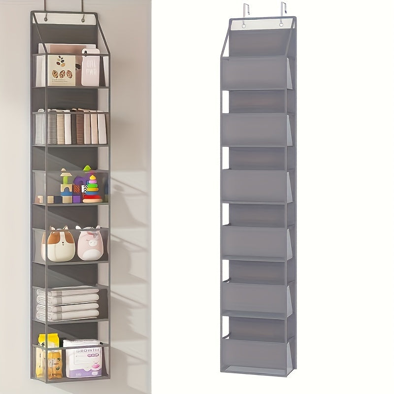 6-pocket hanging box on door with clear plastic pockets - Space-saving storage for bedrooms, wardrobes, bathrooms, apartments and dormitories - perfect for shirts, socks, towels and more, wardrobe storage and storage