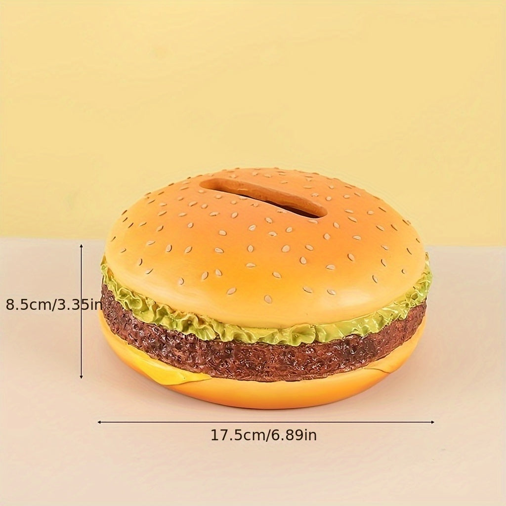 Hamburger Tissue Box Cover - Humorous Decorative Item for Kitchen Counter, Dining Table, Or Living Room | Unique Tissue Paper Holder Gift for Loved Ones