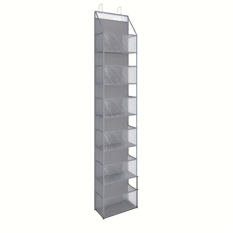 6-pocket hanging box on door with clear plastic pockets - Space-saving storage for bedrooms, wardrobes, bathrooms, apartments and dormitories - perfect for shirts, socks, towels and more, wardrobe storage and storage