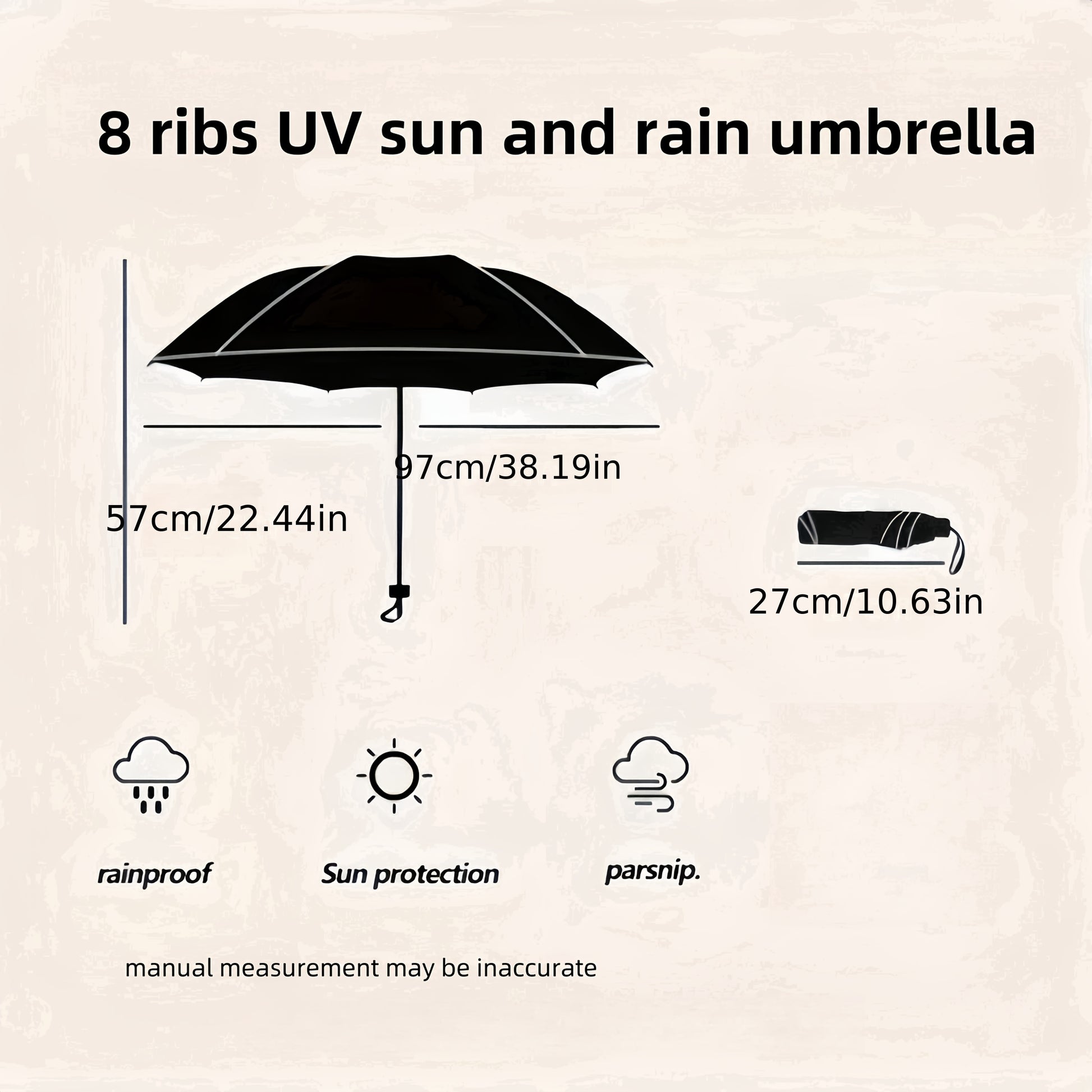 Cute Cartoon Lucky Panda Umbrella, Fashionable and Creative Black Glue Sun Protection UV Blocking, Universal, Lightweight and Portable, Outdoor Sun Umbrell