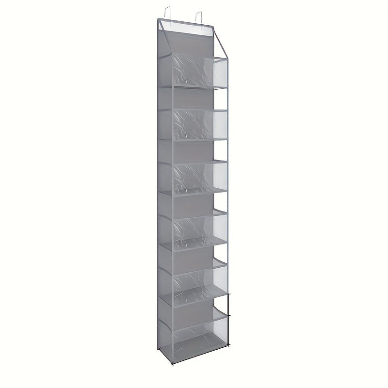 6-pocket hanging box on door with clear plastic pockets - Space-saving storage for bedrooms, wardrobes, bathrooms, apartments and dormitories - perfect for shirts, socks, towels and more, wardrobe storage and storage