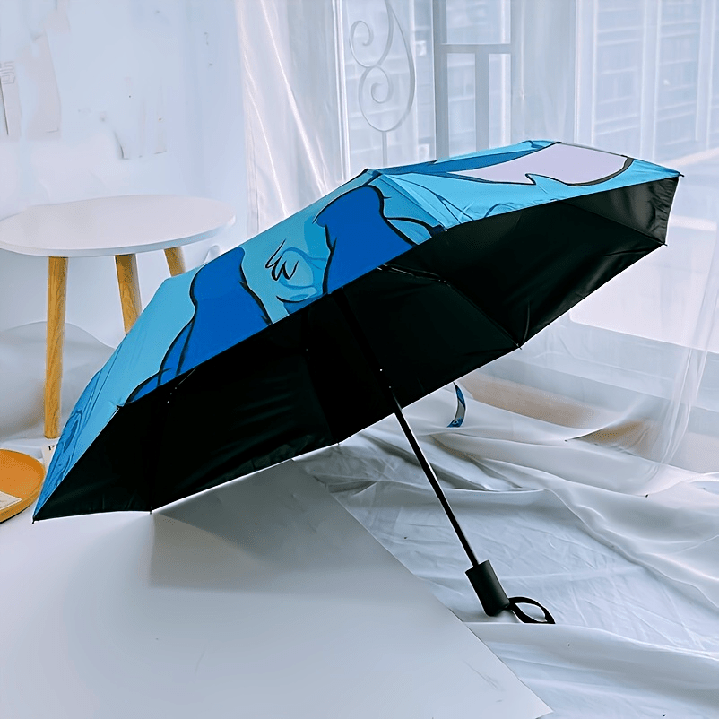 Title Reserved Disney Stitch Fashion Manual Folding Umbrella UVresistant plastic cartoon design suitable for sunny and rainy days
